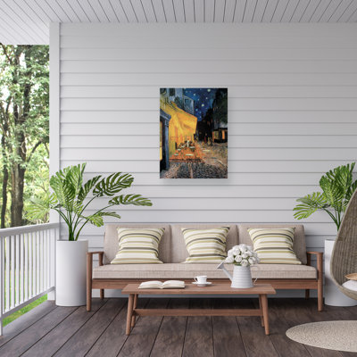 Marcus Jules Café Terrace At Night Outdoor  Canvas