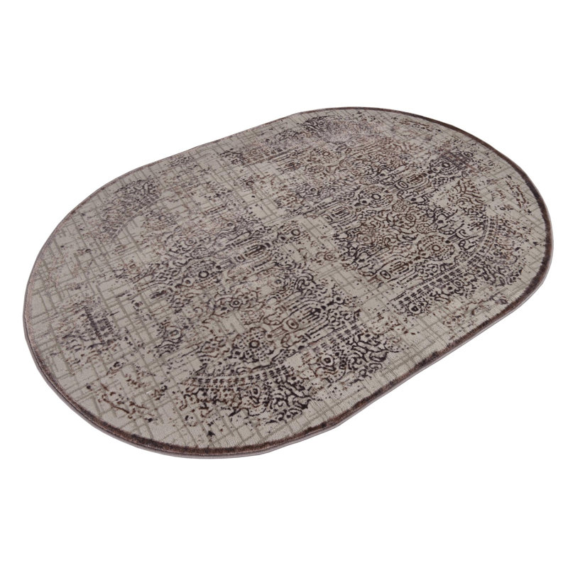 Glencoe Oriental Indoor Rug, Oval 5'3" x 8'