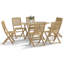  Outdoor Dining Set Garden Dining Set Table and Chair Solid Acacia Wood-1753595687-1753595684