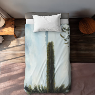 Quiet Lake Contemporary Duvet Cover - Elegant Home Decor