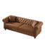 Canapé Chesterfield en tissu de première qualité à 3 places pour la maison et le bureau