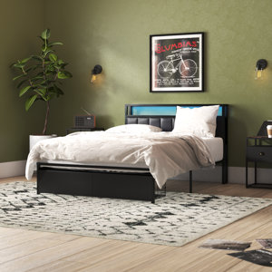 Aydin Storage Bed (ours is walnut)