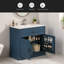 Meuble-lavabo de luxe 36 po avec lavabo en céramique, meuble-lavabo avec 2 grandes portes à fermeture douce et meuble de rangement-458509827