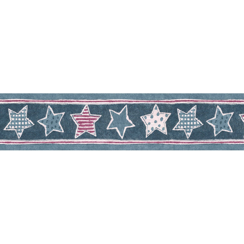 Bordure de papier peint à peindre L 15 pi x l 7 po Stars