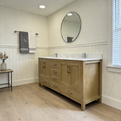 72" Bathroom Vanity with double basins Sink