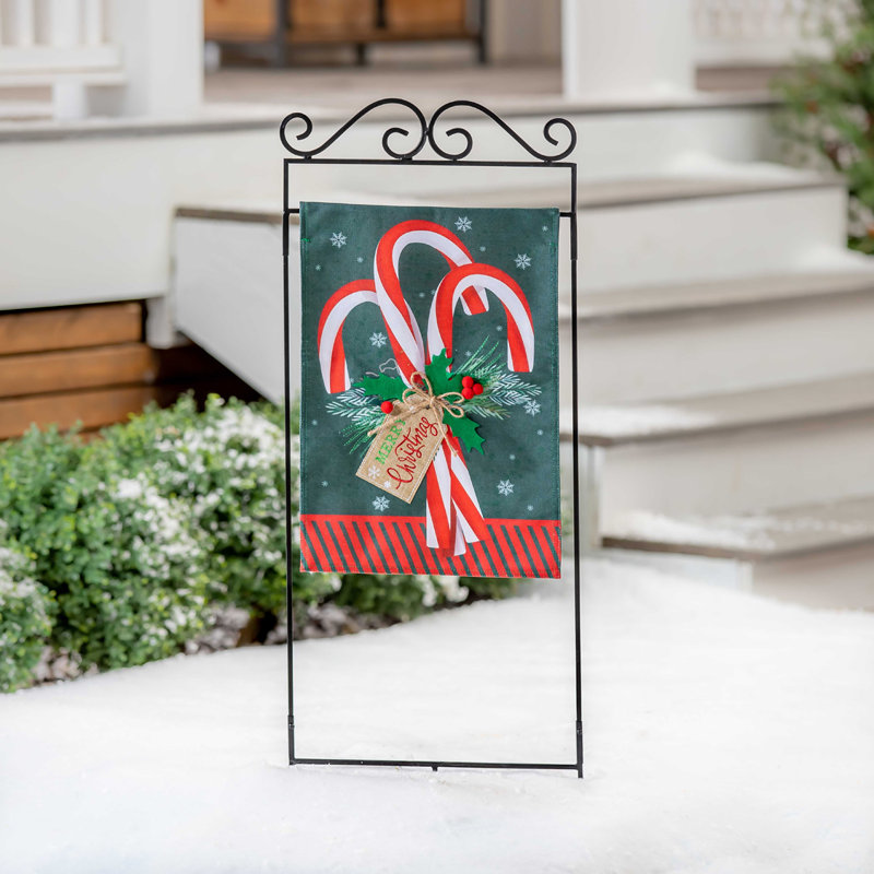 Drapeau de jardin en polyester 18 x 13 po Jarlyn