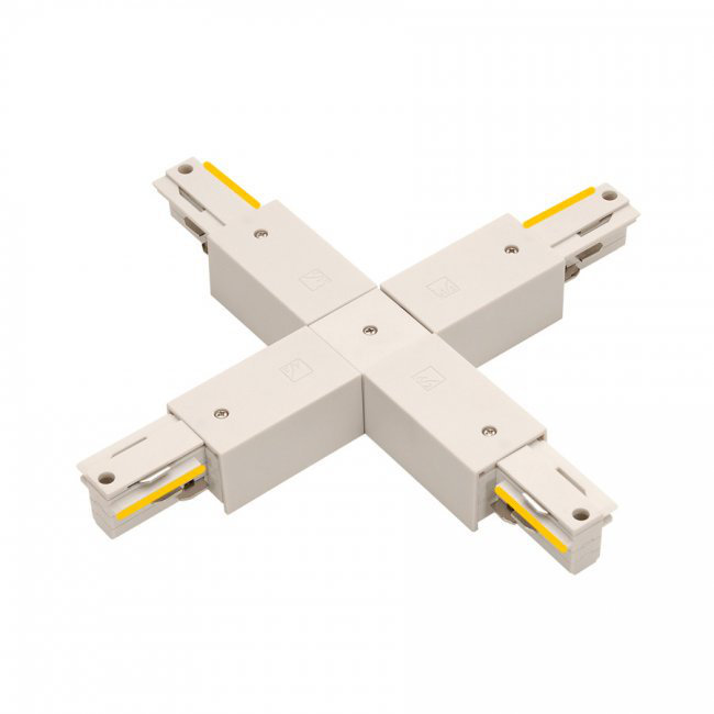X Track Connector, White
