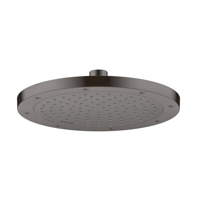 Rain Fixed Shower Head, Brushed Black Chrome, 1.75 GPM
