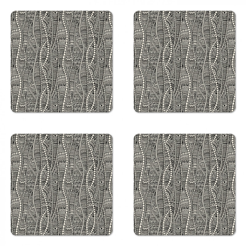 Square 4 Piece Coaster Set