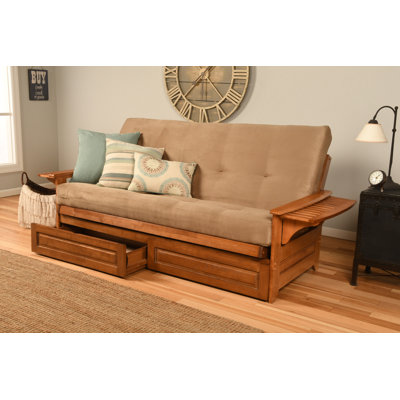 Ensemble de futon avec matelas et tiroir 80 po Johnte