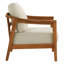 Fauteuil d'extérieur en bois d'acacia