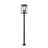 Stephan Sand Black 6 Light Outdoor Post Mounted Fixture