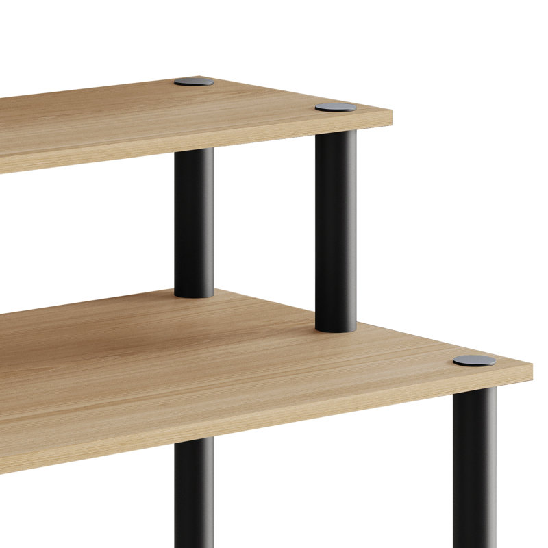 Tablette polyvalente à 3 niveaux Easy Twist, Chêne clair