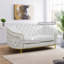 Causeuse modulaire en flanelle blanche-208732393