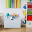 Storage Chest, Entryway Bench With 2 Safety Hinges, Wooden Toy Box, Gray