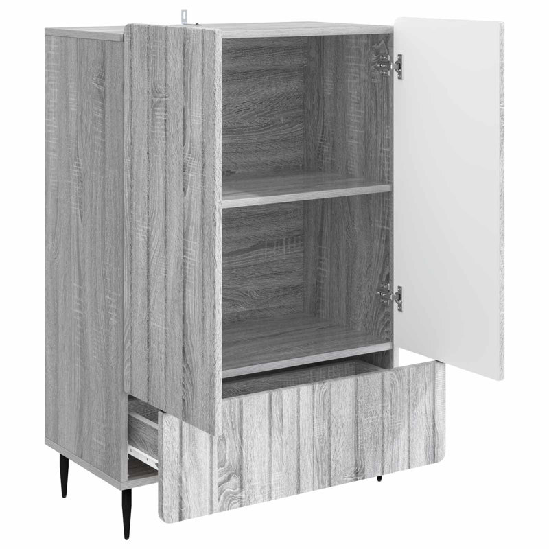 66cm Sideboard, Grey Sonoma