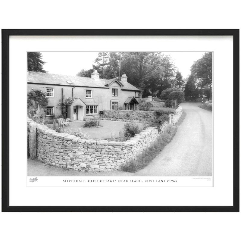 Silverdale, Old Cottages Near Beach, Cove Lane C1965 - Single Picture Frame Print, 28cm H x 36cm W x 2.3cm D
