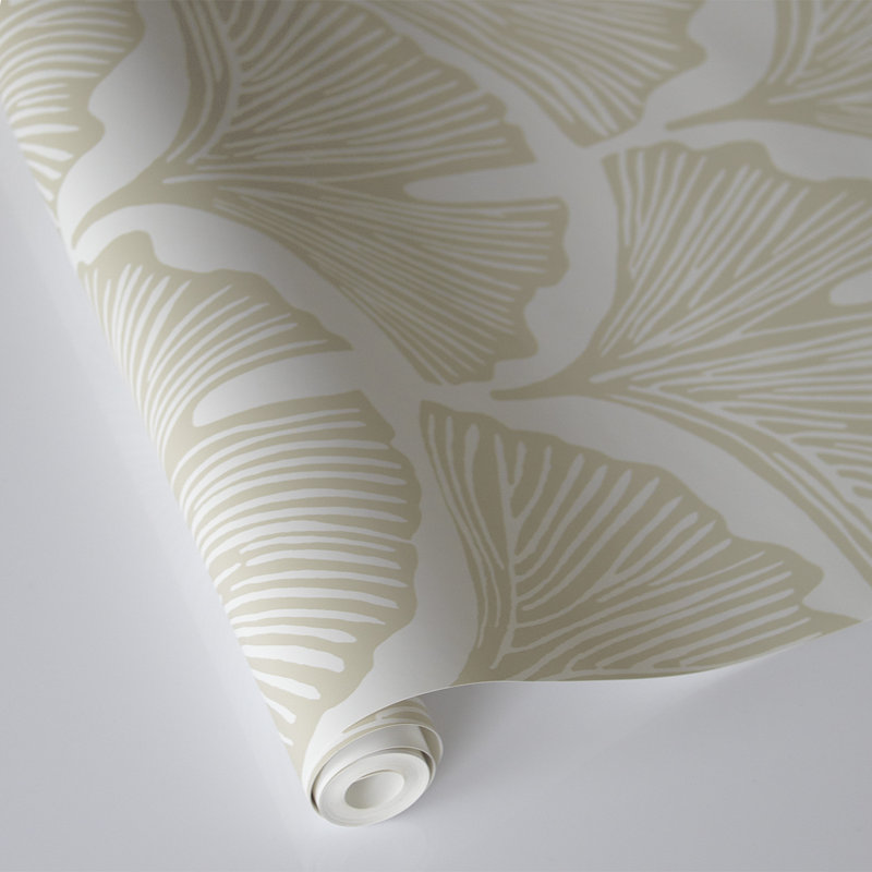 Papier peint auto-adhésif Feather Palm par Novogratz, Palmier blanc Waverly