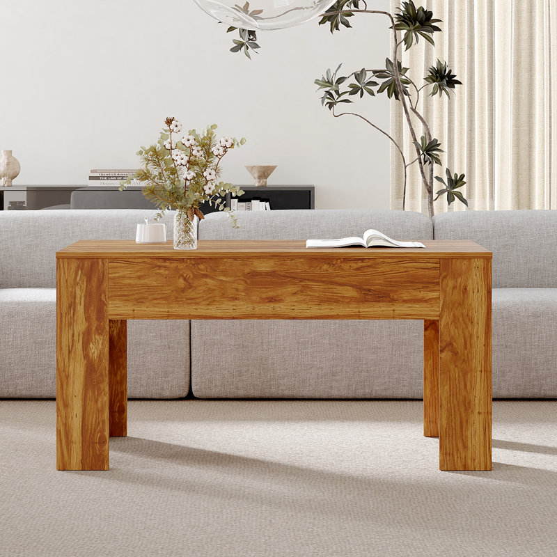 Table basse avec rangement dissimulé