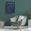 «Coffee Blueprint III Indigo» par Marco Fabiano, impression sur toile tendue-1082393177