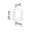 Wall lamp INEZ white-119813007