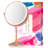 Malsky Modern Metal Round 10X Magnifying Rechargeable LED Lighted Vanity Makeup Mirror-174949195