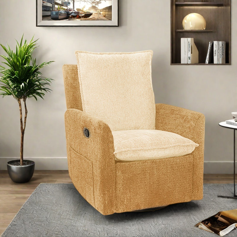 Fauteuil inclinable haut de gamme réglable, Jaune