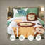 Safari Bedding Sets, Twin/Twin XL Green Microfiber Comforter Set for Kids