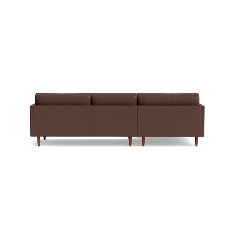 Skinny Fat Chaise Sectional, Leather - Butterscotch, Left Hand Facing