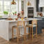 Tabouret de comptoir en bois massif 26,5 po-1929665150