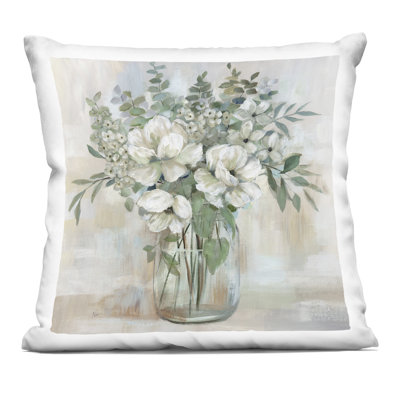Coussin décoratif Ferns & Leaves on Black Design par Phillipa Katz