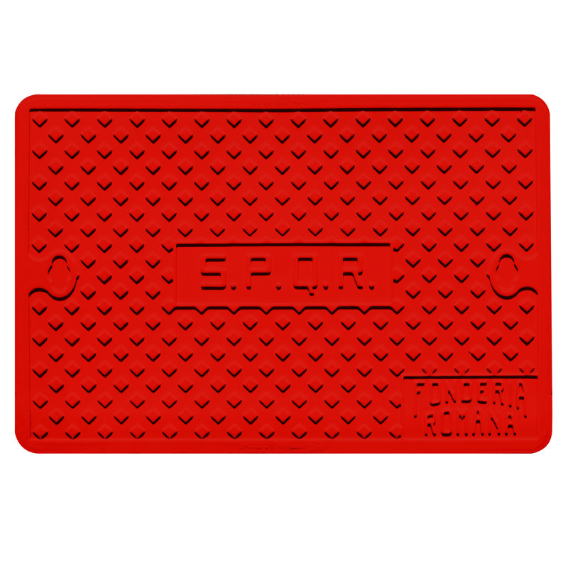 Street Cover Rubber Charger, Red