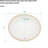 White Ceramic Oval 18"X15" Undermount Bathroom Sink With Overflow - Modern, , To Stains Stain , For Bathrooms