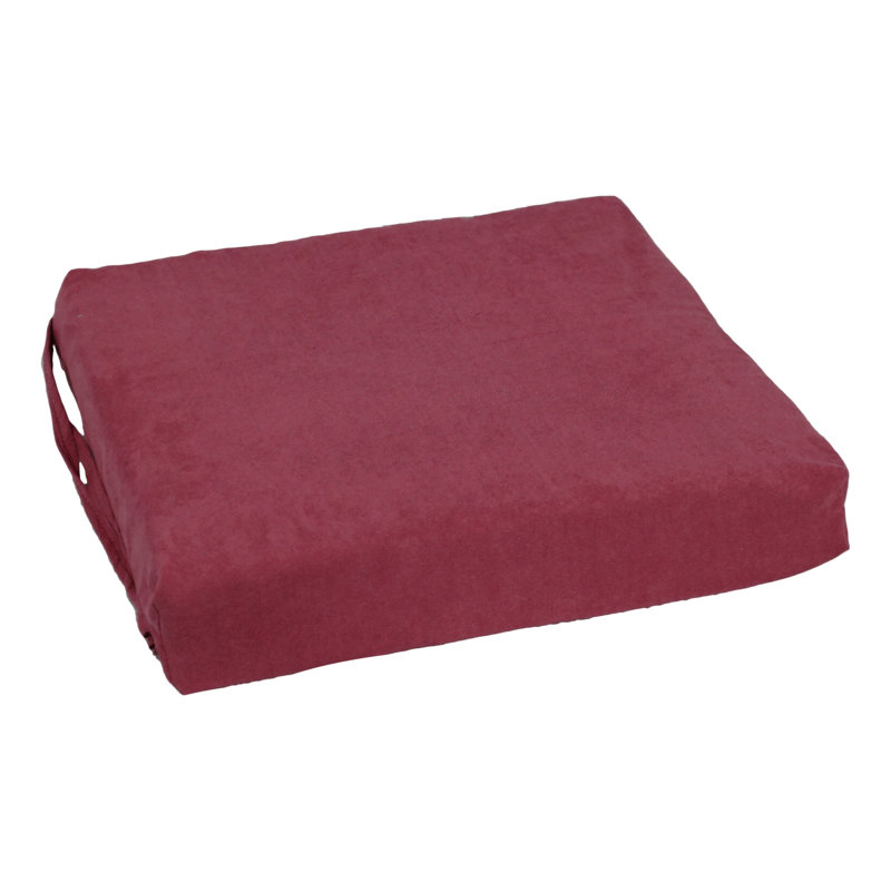 Outdoor 3'' Seat Cushion, Red Wine