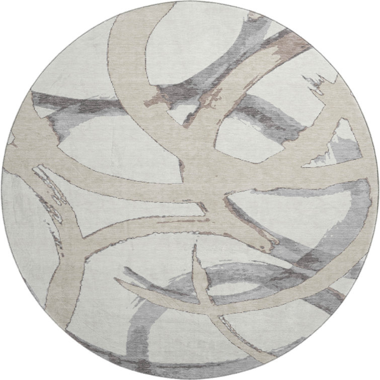 Premium Machine Washable Mayfield AMF1022 Circles Rug