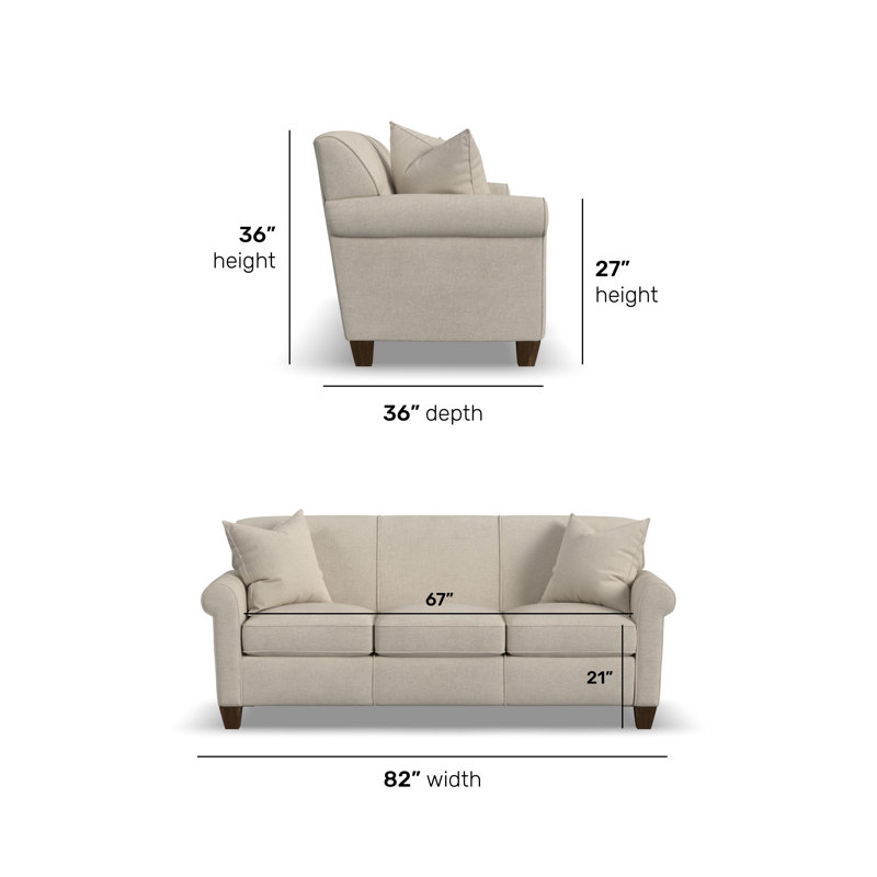 Finnian Sofa, Vanilla White Polypropylene/Olefin