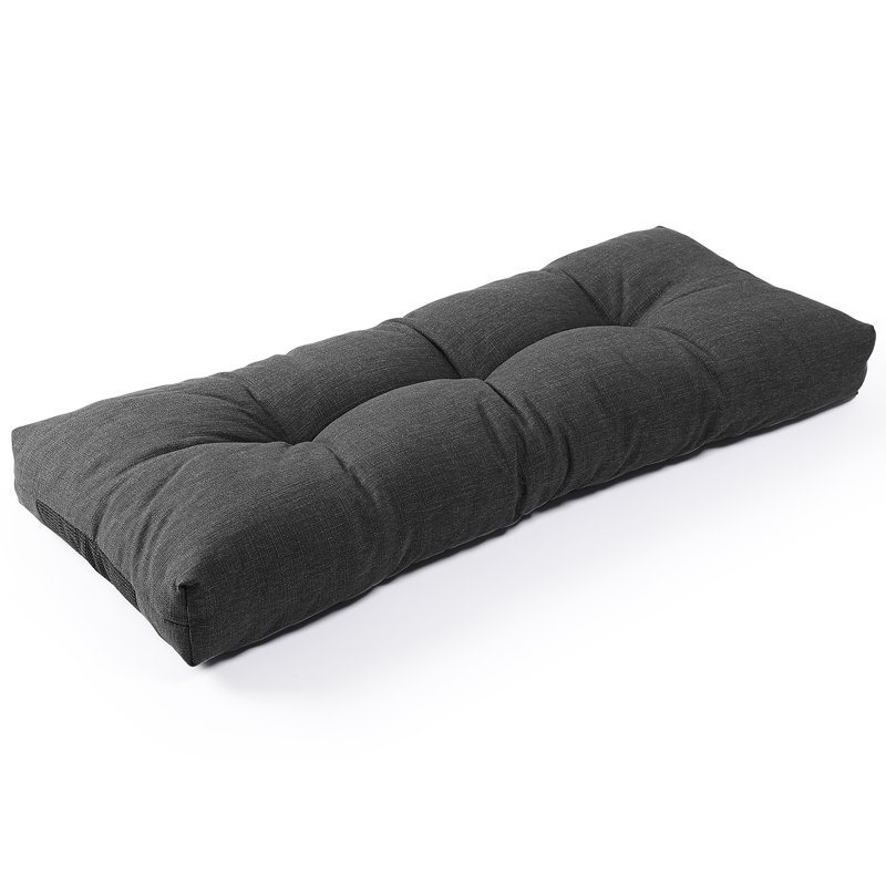 Sunrox Indoor/Outdoor Non Slip Memory Foam Bench Cushion, Midnight, 42" W x 16" D