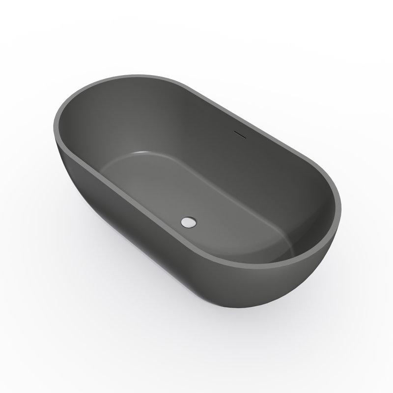 Ergonomic Comfort Solid Surface Freestanding Bathtub For Modern Bathrooms