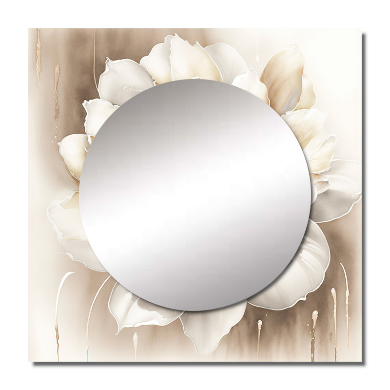 Miroir mural de salon Denaeja, 36 po x 36 po