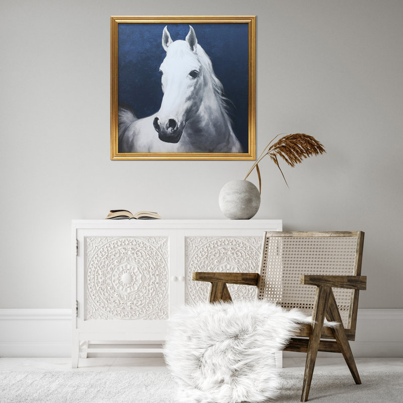 Reproduction d'art encadrée "Vintage Equitation", 29 x 29 pouces