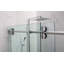 76'' H Single Added Frameless Shower Door with Clear Glass