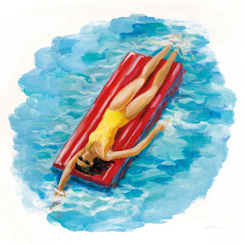 Sunbather II by Silvia Vassileva - Wrapped Canvas Painting, 91cm H x 91cm W