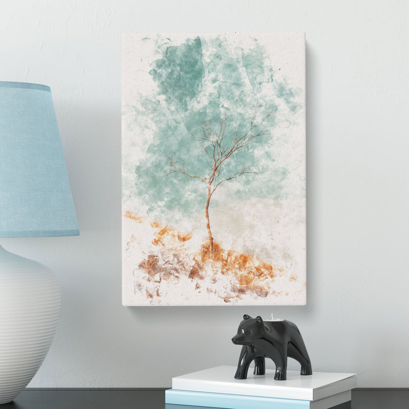 Lonely Tree - Wrapped Canvas Painting, 60cm H x 40cm W x 4cm D