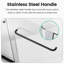 Porte coulissante double H 44 po x l 72 po, verre trempé, noir mat, douche de contournement esthétique pour salle de bain l 48 po x H 72 po, cloison d'entrée pratique de 6 mm
