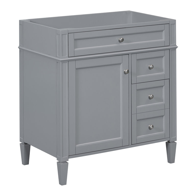 Meuble-lavabo simple avec plateau 29,31 po, Gris