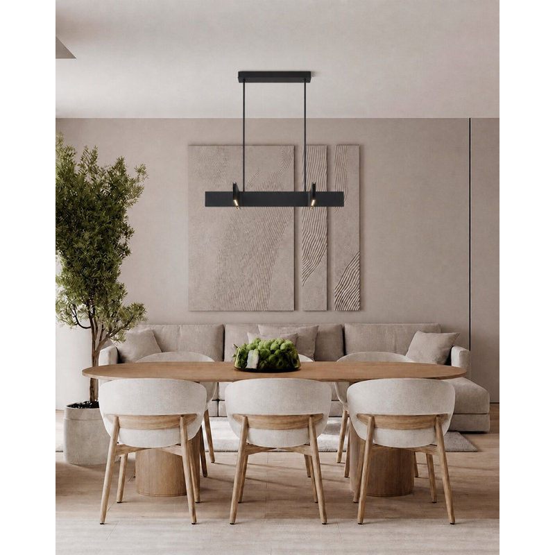 Luminaire suspendu moderne moderne Axel, Noir