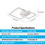 Modern 2-Light Square Flush Mount
