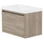 30.5" Wall-Mounted Single Bathroom Vanity With Cultured Marble Top-571183420