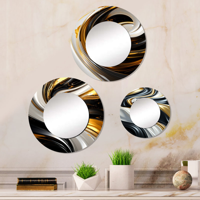 Borodale Metal Round Mirror