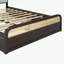 Lit plateforme en bois avec gigogne et 2 tiroirs Athenia-366041128